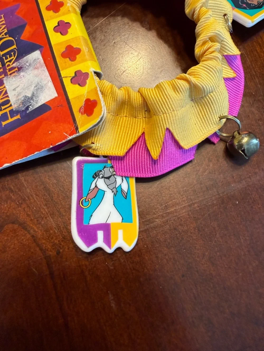 ‘96 Disney Dead Stock Jester Twist Wrap Scrunchie- Hunchback of Notre Dame